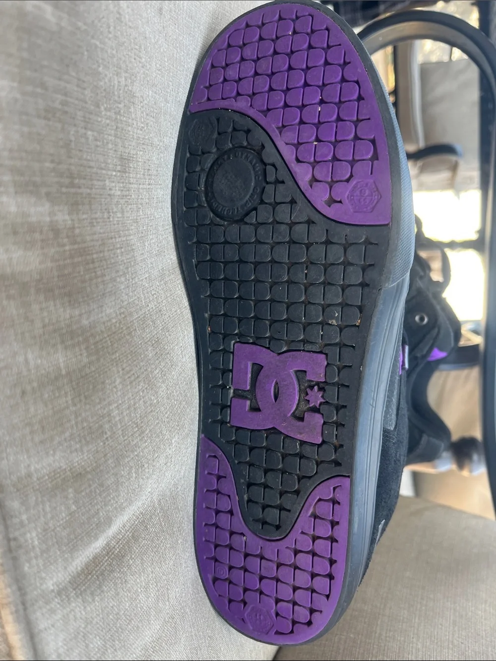 DC Black Sabbath Sneakers with Purple Accents